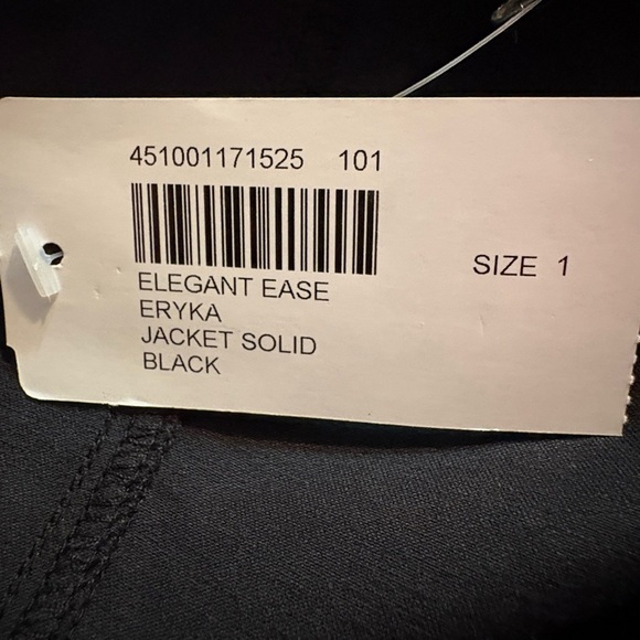 Chico's Black Utility Jacket with Tailored Fit and Notched Lapel size 1 (8/10) - Picture 7 of 7